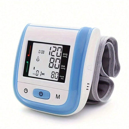 Sale 50% 🔥Digital Wrist Blood Pressure Monitor – LCD Screen, Voice, Portable Case