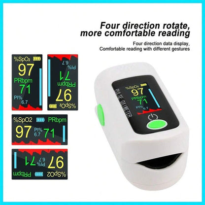 Finger Pulse Oximeter Fast SpO2 & Heart Rate Monitor with Display