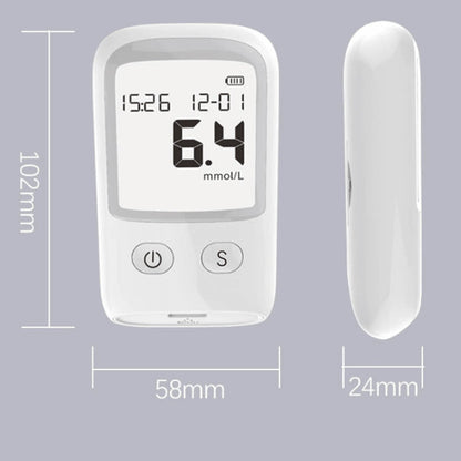 Glucose Monitor Kit – LCD Display, 25 Test Strips & 25 Lancets Included